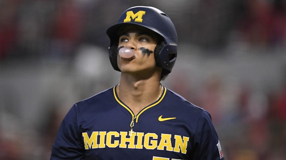 The New York Mets selected Mitch Voit out of Michigan in the first round of the MLB draft. | Jerome Miron-Imagn Images