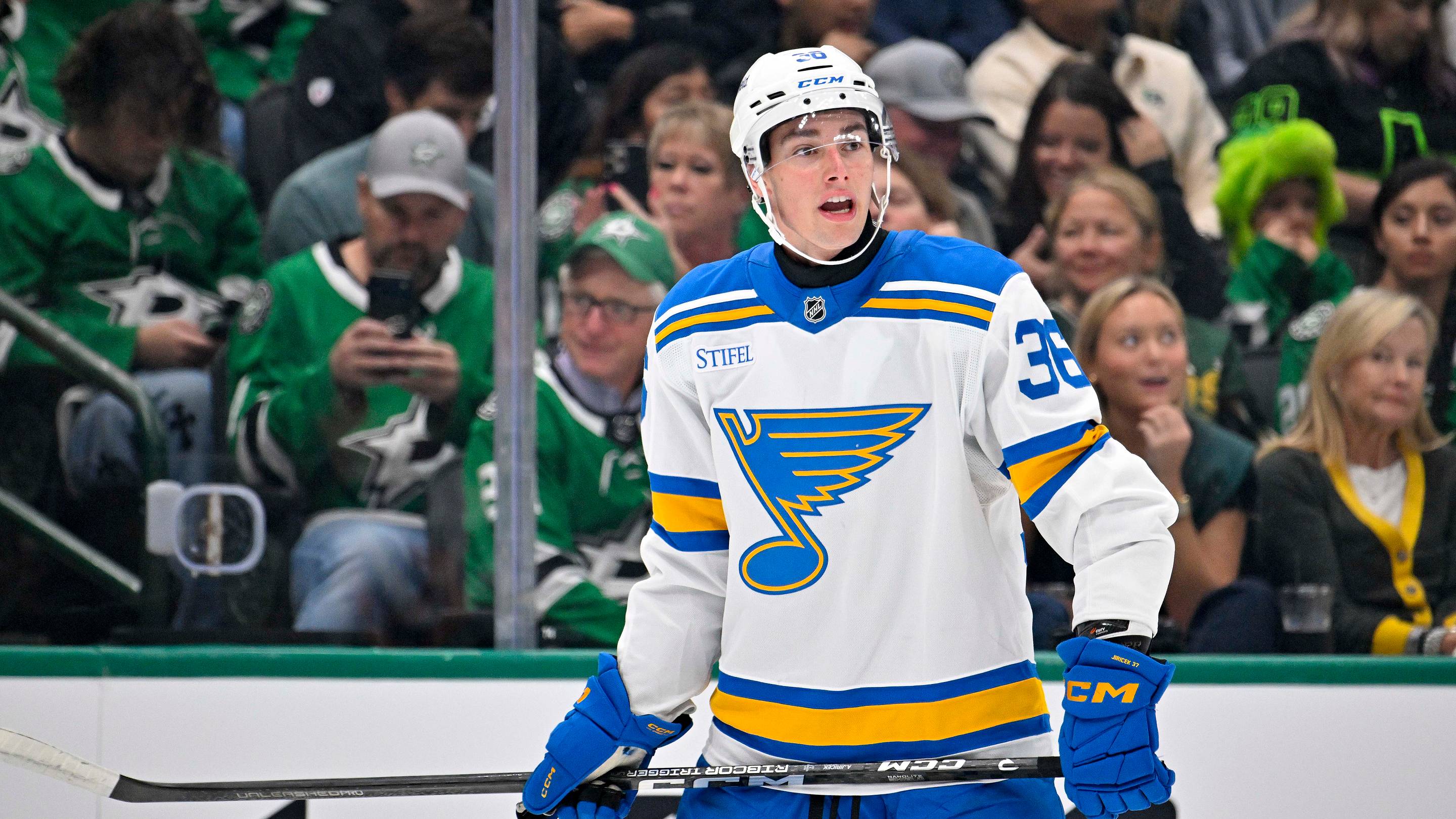 Montgomery continues to have high praise for the debuting defenseman, Jiricek, lifting his expectations even higher