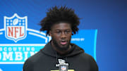 Georgia linebacker Jalon Walker during the 2025 NFL Scouting Combine.