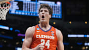 Former Clemson Tigers center PJ Hall averaged 18.3 points and 6.4 rebounds per game for the 2023-24 Tigers.