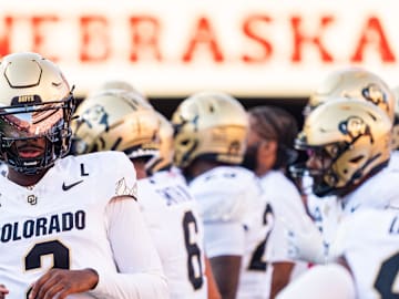 Sep 7, 2024; Lincoln, Nebraska, USA; Colorado Buffaloes quarterback Shedeur Sanders (2) warms up before the game against the Nebraska Cornhuskers at Memorial Stadium. Mandatory Credit: Dylan Widger-Imagn Images