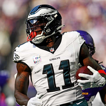 Bet the UNDER on A.J. Brown's receptions total against the Lions in Week 11.