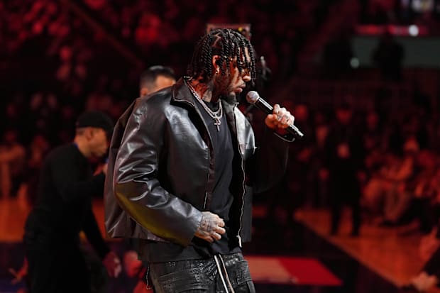 Recording artist Gelo performs during All Star Saturday Night
