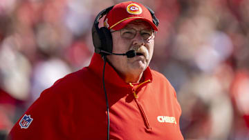 Kansas City Chiefs head coach Andy Reid before the game against the San Francisco 49ers at Levi's Stadium.