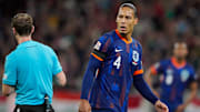 Virgil van Dijk received the first red card of his senior international career against Hungary