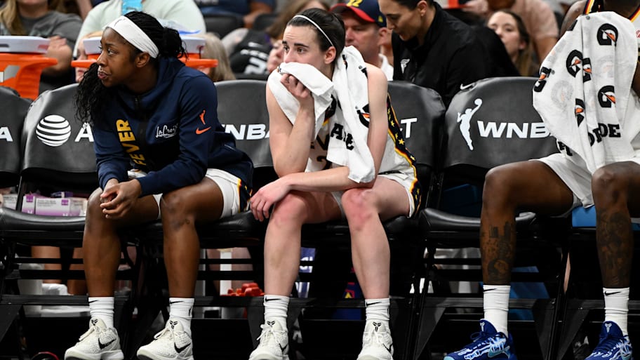 Indiana Fever star Caitlin Clark is questionable for Saturday's All-Star Game with a groin injury. | Brian Fluharty/Getty Images