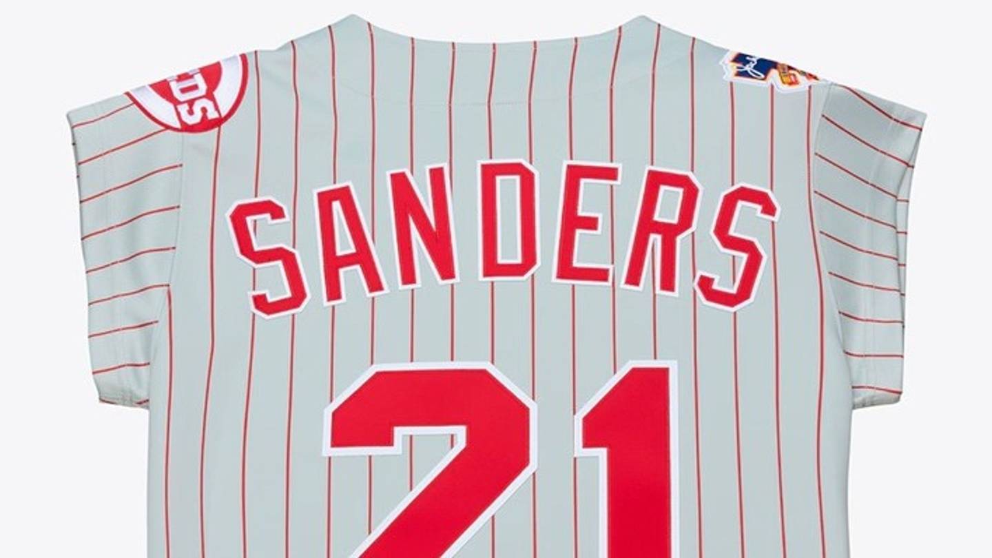 Deion Sanders' 1997 Cincinnati Reds Jersey Just Dropped