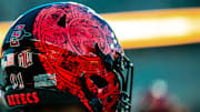 San Diego State football helmet.