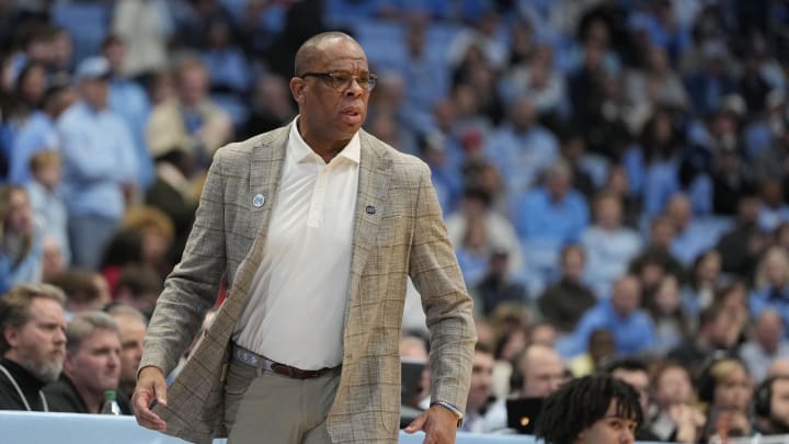 UNC basketball head coach Hubert Davis