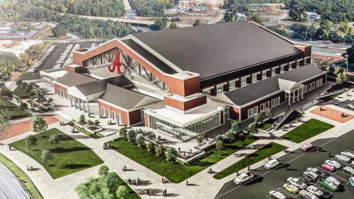 Rendering of Alabama's proposed new basketball arena