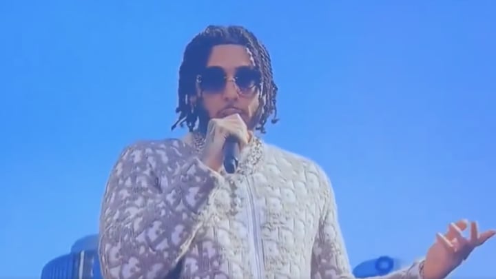 LiAngelo Ball performs at the BET Awards
