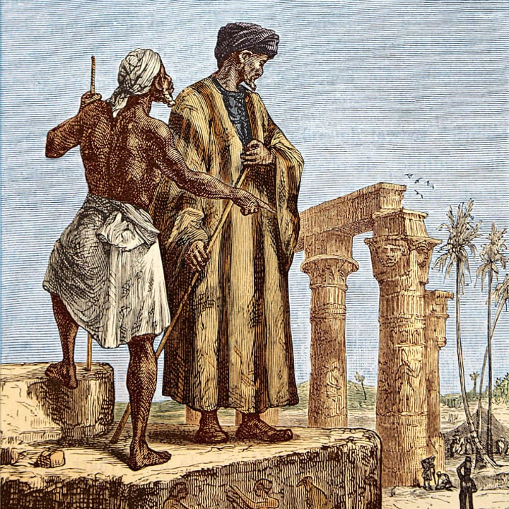 A 19th-century illustration of Ibn Batutta's travels