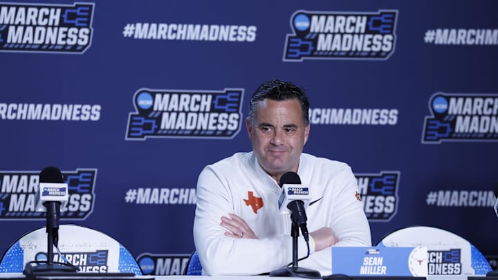 Mar 16, 2026; Dayton, OH, USA; Texas Longhorns head coach Sean Miller.