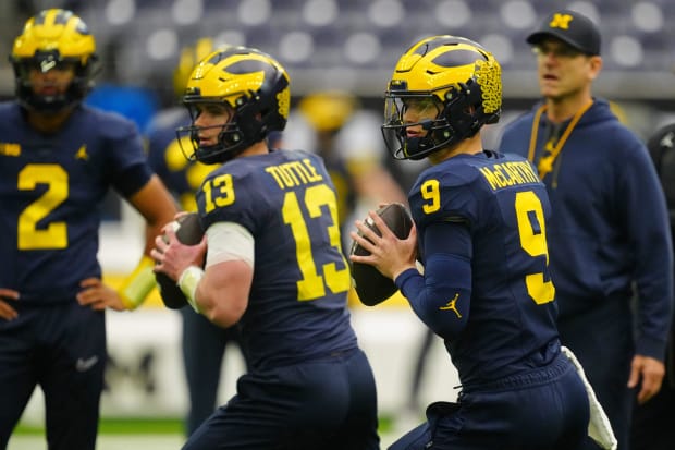 Michigan football's senior quarterback Jack Tuttle backed up J.J. McCarthy for the Wolverines during the 2023 season