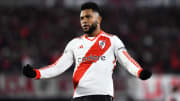 El colombiano Miguel Borja igualó a Radamel Falcao como el tercer máximo goleador colombiano en la historia de River Plate.