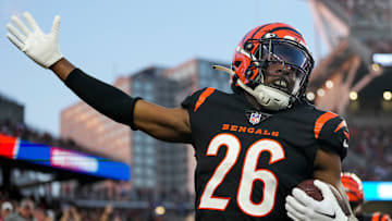 Cincinnati Bengals safety Tycen Anderson (26) celebrates his second interception of the game in the