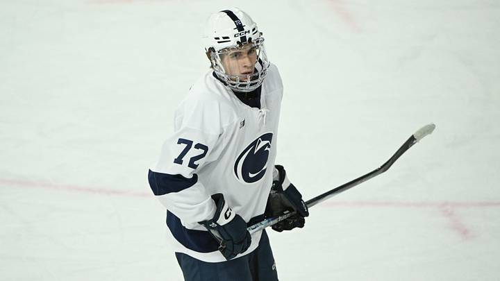 Penn State Nittany Lions forward Gavin McKenna (72)