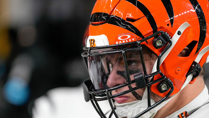 Cincinnati Bengals defensive end Trey Hendrickson (91) takes the field for the first quarter of the NFL Week 18 game between the Pittsburgh Steelers and the Cincinnati Bengals at Acrisure Stadium in Pittsburgh on Saturday, Jan. 4, 2025.