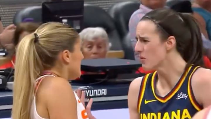 Sheldon (left) and Clark (right) exchanged words during the second quarter of Tuesday's game. Sheldon (left) and Clark (right) exchanged words during the second quarter of Tuesday's game.