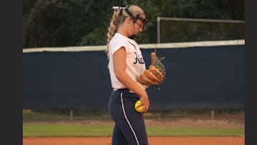 Lake Howell's Rhianna Hudson prepares to pitch during a recent game. Last week, the Florida Tech commit went 3-for-4 with one double, two home runs, two runs scored and three RBI, and pitched a two-hitter through 5 1/3 innings to pick up the win and guide the Silverhawks past Winter Springs, 5-4, in a Seminole County showdown.