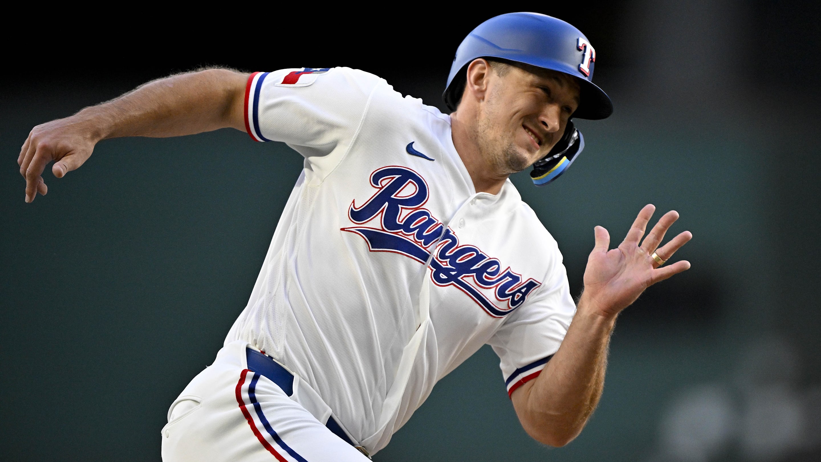 Rangers Star Wyatt Langford Leaves Game with Right Forearm Tightness