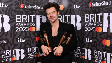 Harry Styles swapped the red carpet for Kenilworth Road on Sunday