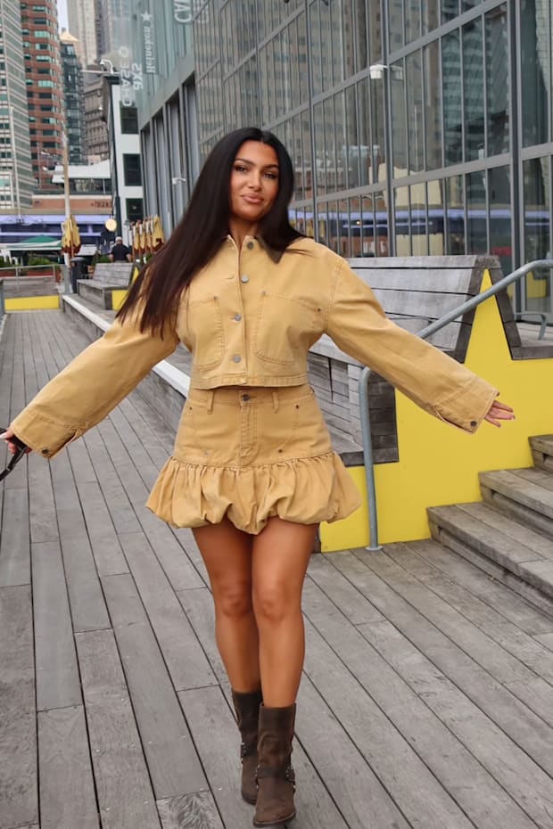 ESPN's Molly Qerim breaks social media silence flexing jeans fit on 'First Take'
