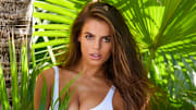 Brooks Nader was photographed by Yu Tsai on Paradise Island, Bahamas. Swimsuit by Monica Hansen Beachwear.