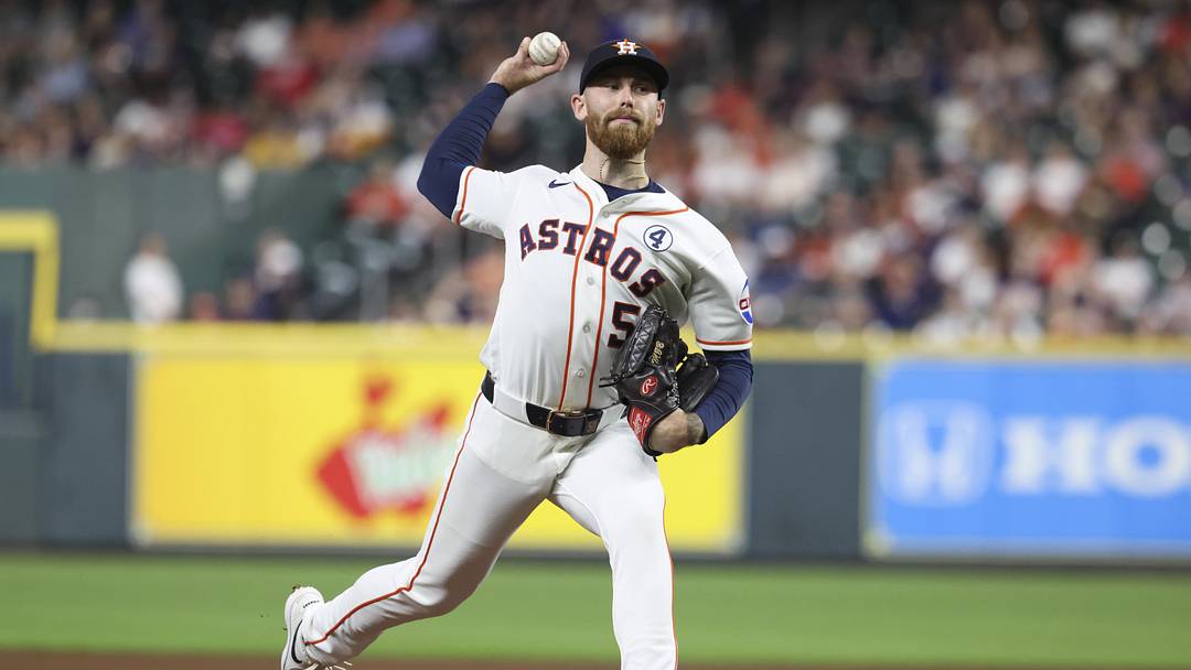 Houston Astros starting pitcher Mike Burrows.