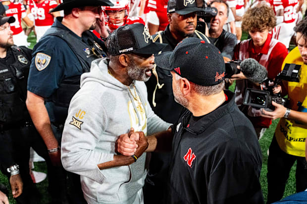 Matt Rhule and Deion Sanders