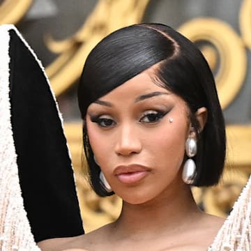 Cardi B attends the Schiaparelli Haute Couture Fall/Winter 2025/2026 show in Paris, France, in July 2025.