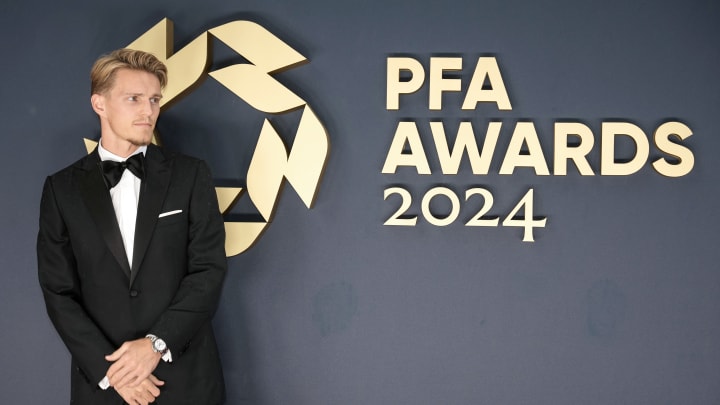 Martin Odegaard looking suave on the red carpet