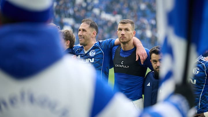 Edin Dzeko feierte gegen Kaiserslautern nicht nur sein Schalke-Debüt sondern auch gleich ein Rekordtor Edin Dzeko feierte gegen Kaiserslautern nicht nur sein Schalke-Debüt sondern auch gleich ein Rekordtor