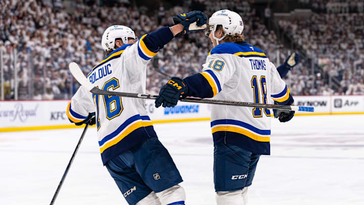 St Louis Blues v Winnipeg Jets - Game One