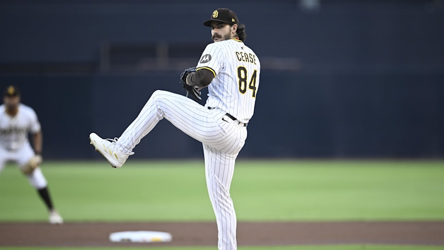 Dylan Cease remains available at the MLB trade deadline. The 29-year-old is 3-10 with a 4.79 ERA and a 1.34 WHIP during the 2025 season for the San Diego Padres. | Denis Poroy-Imagn Images