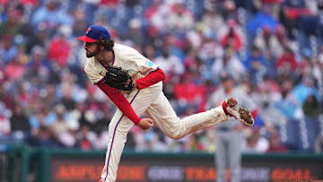 Free agent acquisition & reliever Jordan Romano throws a pitch for the Philadelphia Phillies in 2025.