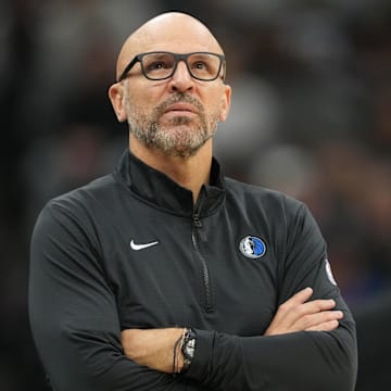 Dallas Mavericks head coach Kidd during the first quarter against the Sacramento Kings at Golden 1 Center. 