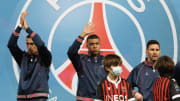 Kylian Mbappe, Angel Di Maria, Lionel Messi