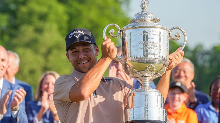 Xander Schauffele is back to defend at the PGA Championship. | Clare Grant/Courier Journal / USA TODAY NETWORK