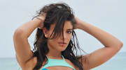 Manuela Alvarez Hernandez was photographed by Yu Tsai on Paradise Island, Bahamas. Swimsuit by TeenyB Bikini Couture.