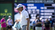 Jul 5, 2024; Silvis, Illinois, USA; Lucas Glover on the 17th green during the second round of the John Deere Classic golf tournament. Mandatory Credit: Joseph Cress-Imagn Images