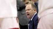 Wisconsin head coach Greg Gard is shown during the first half of their game against Indiana Tuesday, February 4, 2025 at the Kohl Center in Madison, Wisconsin.