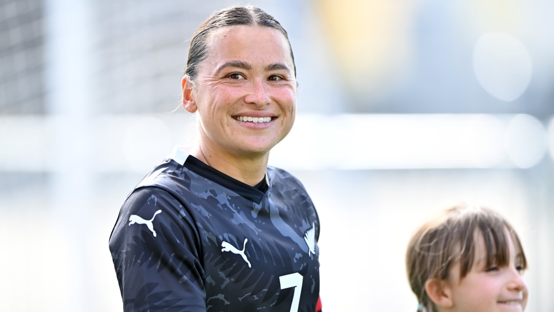 Ali Riley during New Zealand's international friendly against Thailand