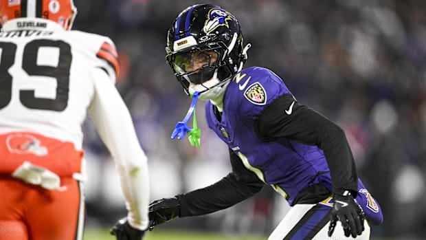 Baltimore Ravens cornerback Nate Wiggins