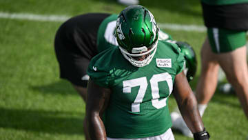 NY Jets right tackle Armand Membou
