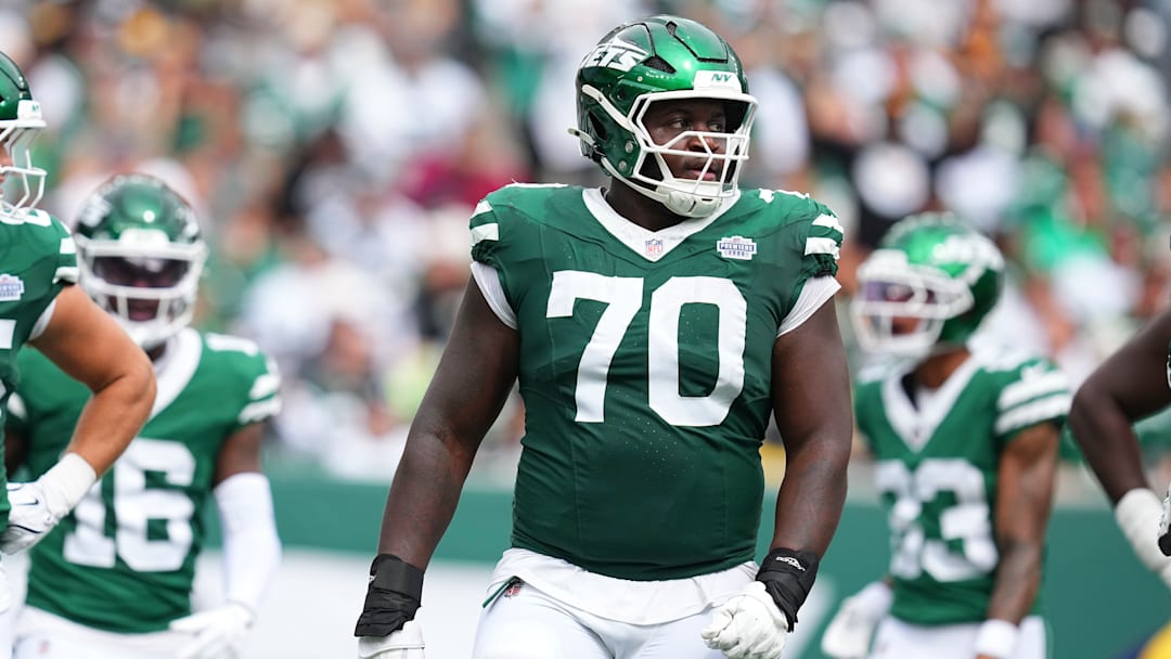 New York Jets offensive tackle Armand Membou