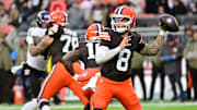 Cleveland Browns quarterback Dillon Gabriel.