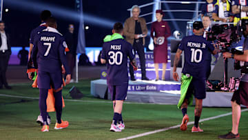 Kylian Mbappe, Lionel Messi, Neymar Jr, PSG