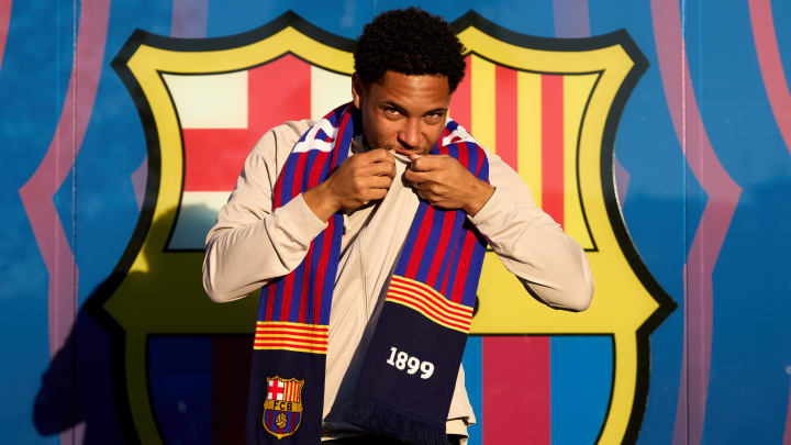 FC Barcelona Unveil New Signing Victor Roque