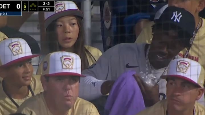 Jazz Chisholm Takes in the MLB Little League Classic